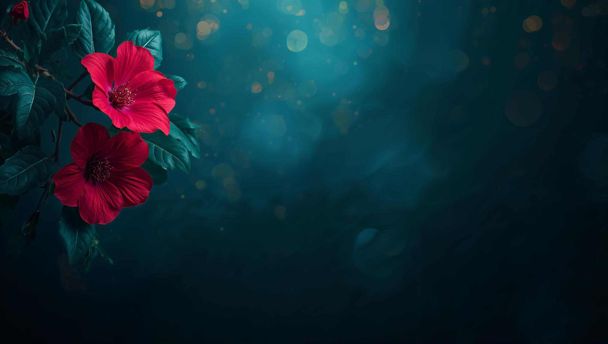 red camellia flowers